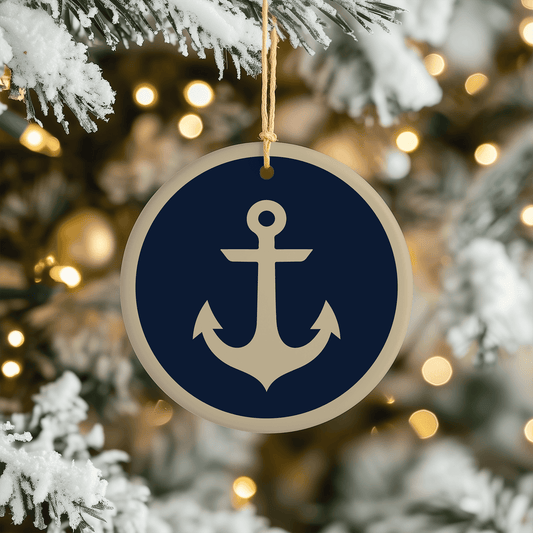 Anchor Christmas Tree Ornament