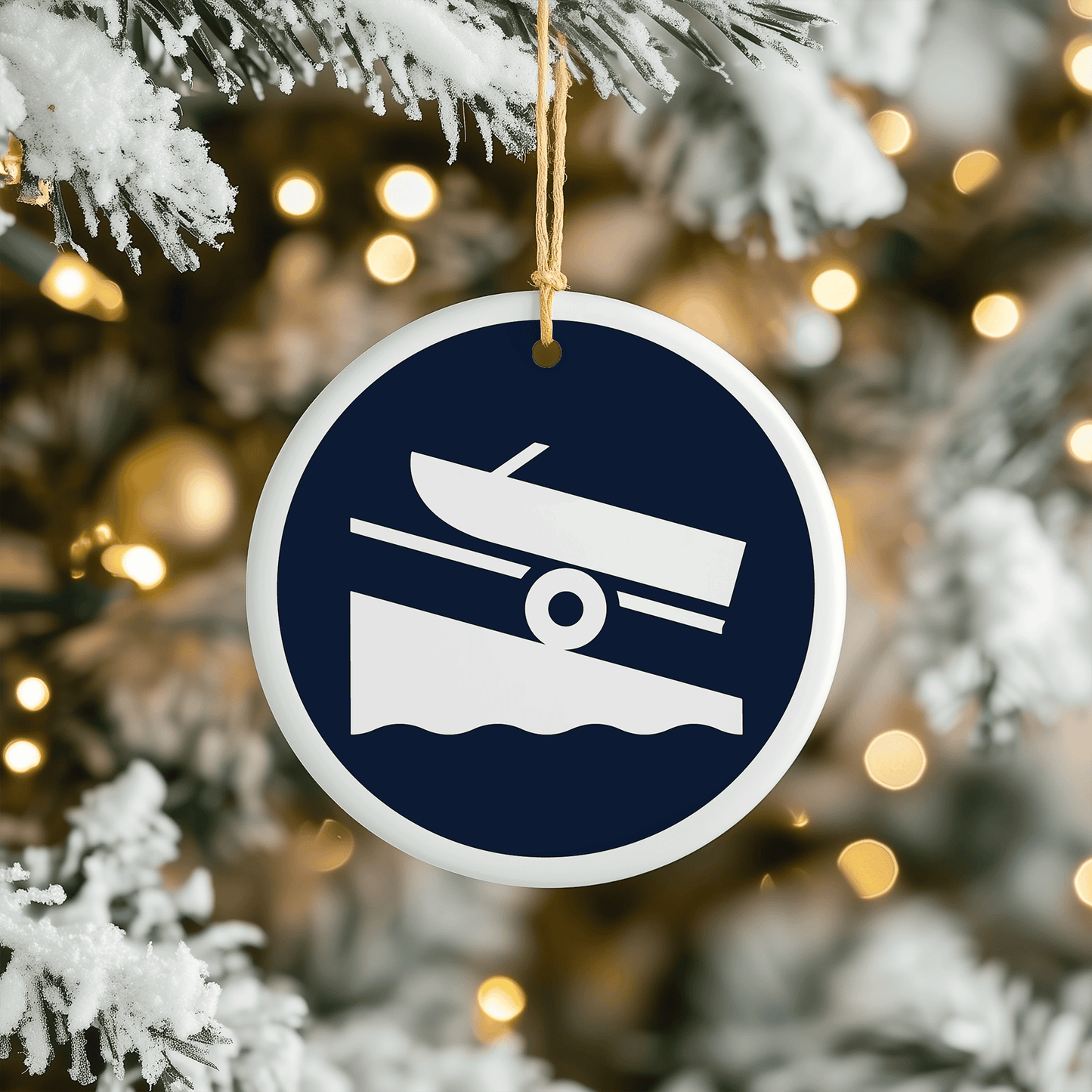 Boat Launch Christmas Tree Ornament