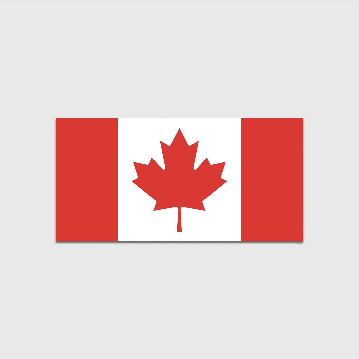 Autocollant circulaire « Fièrement canadien »