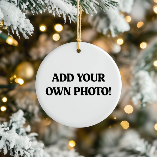 Custom Photo Christmas Tree Ornament