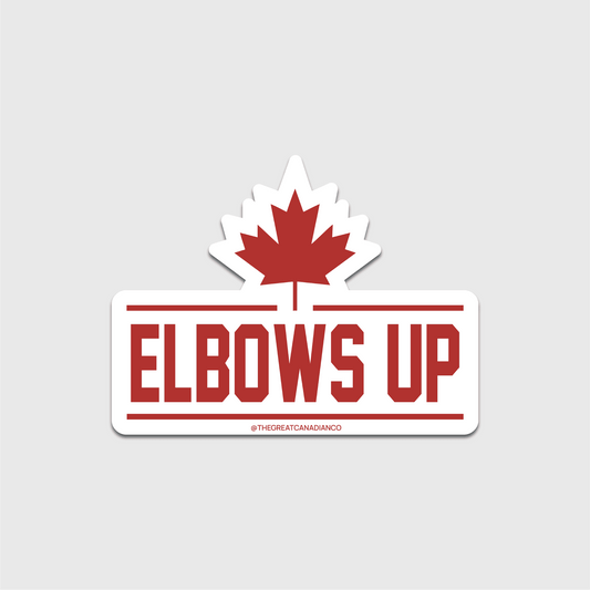 Elbows Up Canadian Sticker