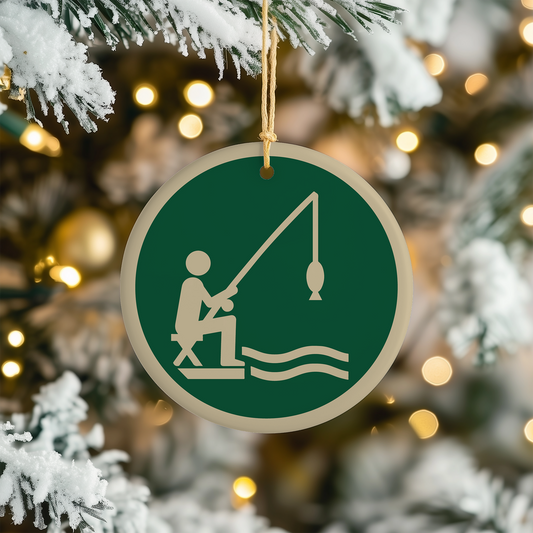Fisherman Christmas Tree Ornament