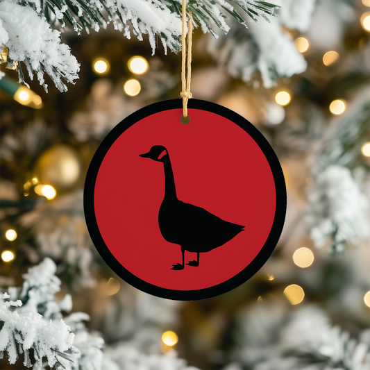 Goose Christmas Tree Ornament