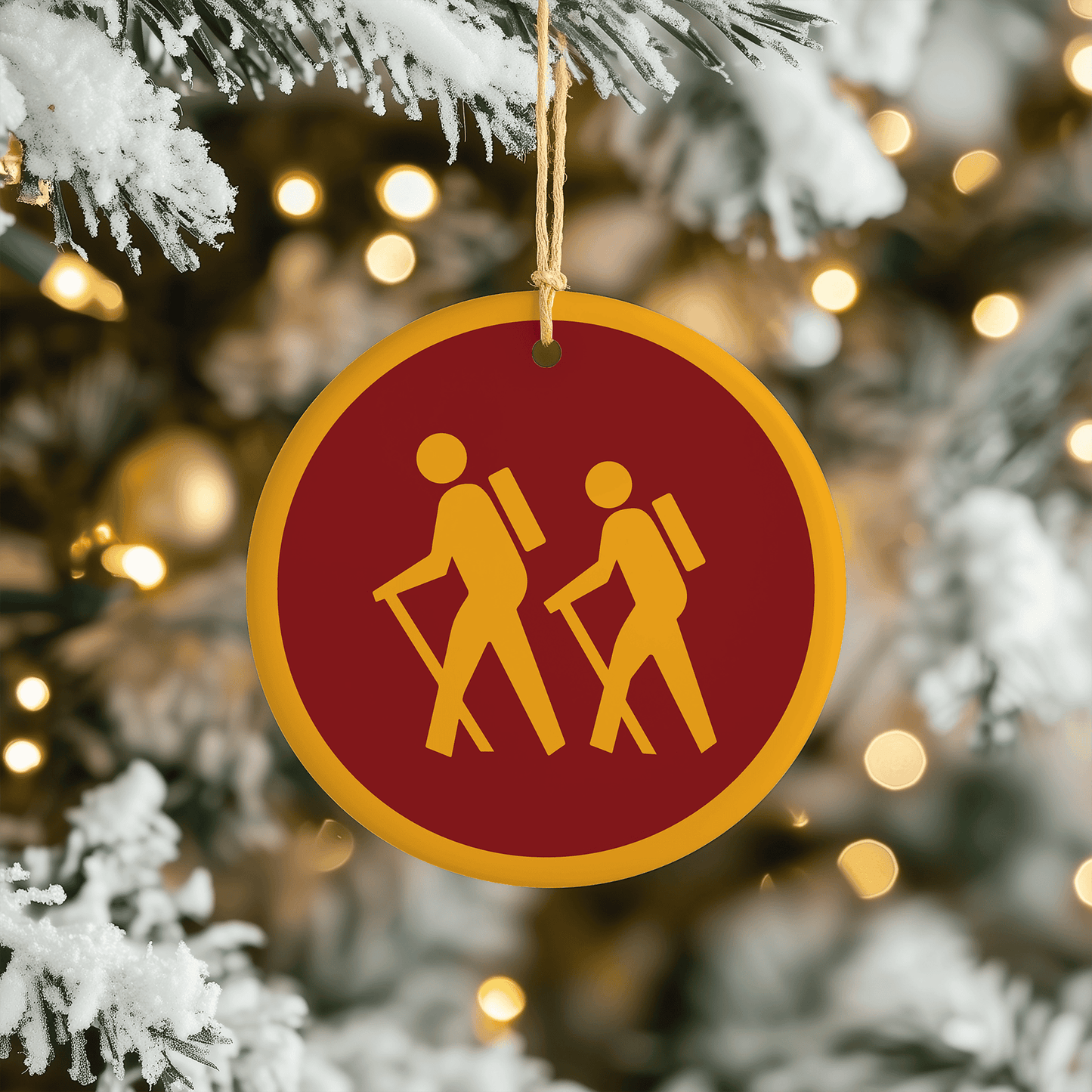Hikers Christmas Tree Ornament