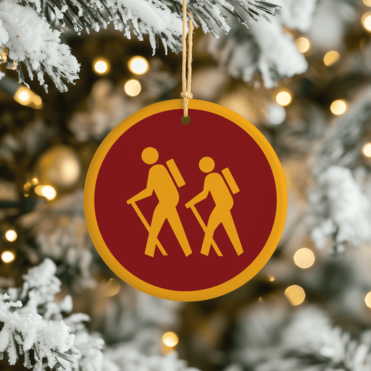 Hikers Christmas Tree Ornament