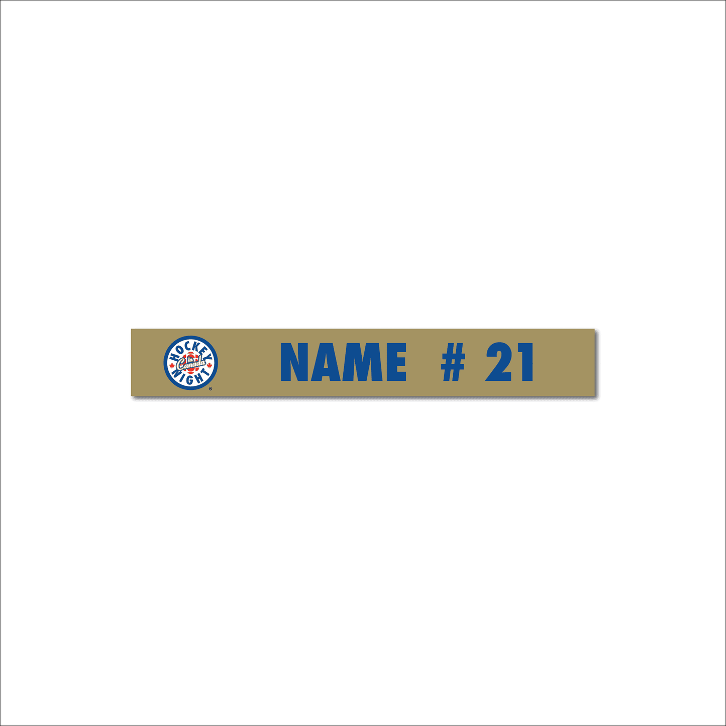 Hockey Night In Canada Locker Room Nameplate