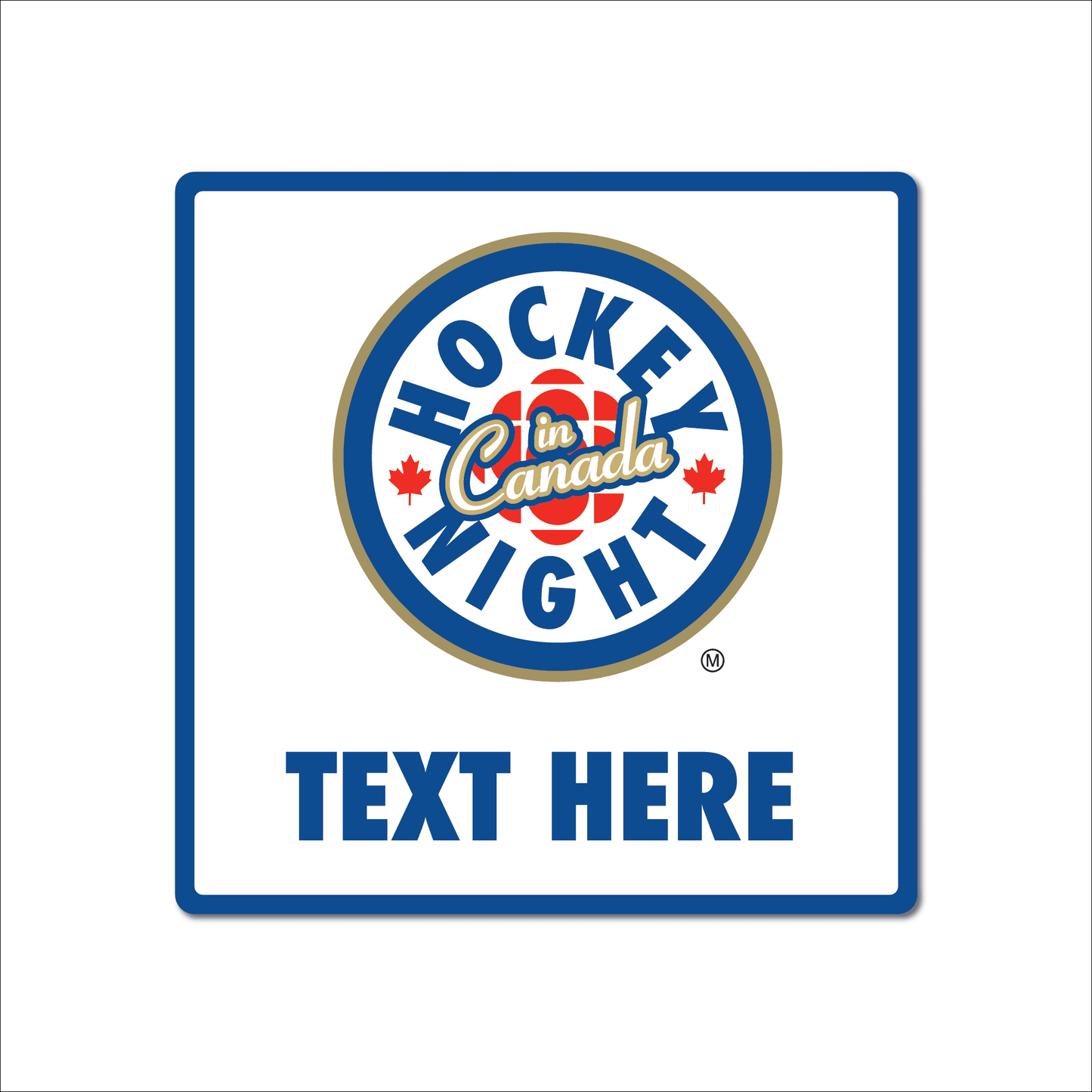 Mini-panneau « Soirée du hockey au Canada »