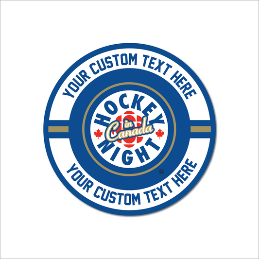 Hockey Night In Canada Round Personalized Sign