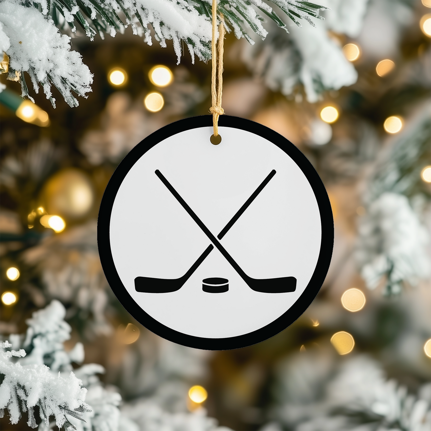 Hockey Christmas Tree Ornament