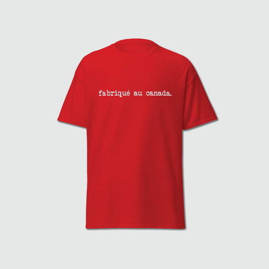 T-shirt fabriqué au Canada (français)