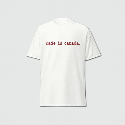 T-shirt fabriqué au Canada (anglais)
