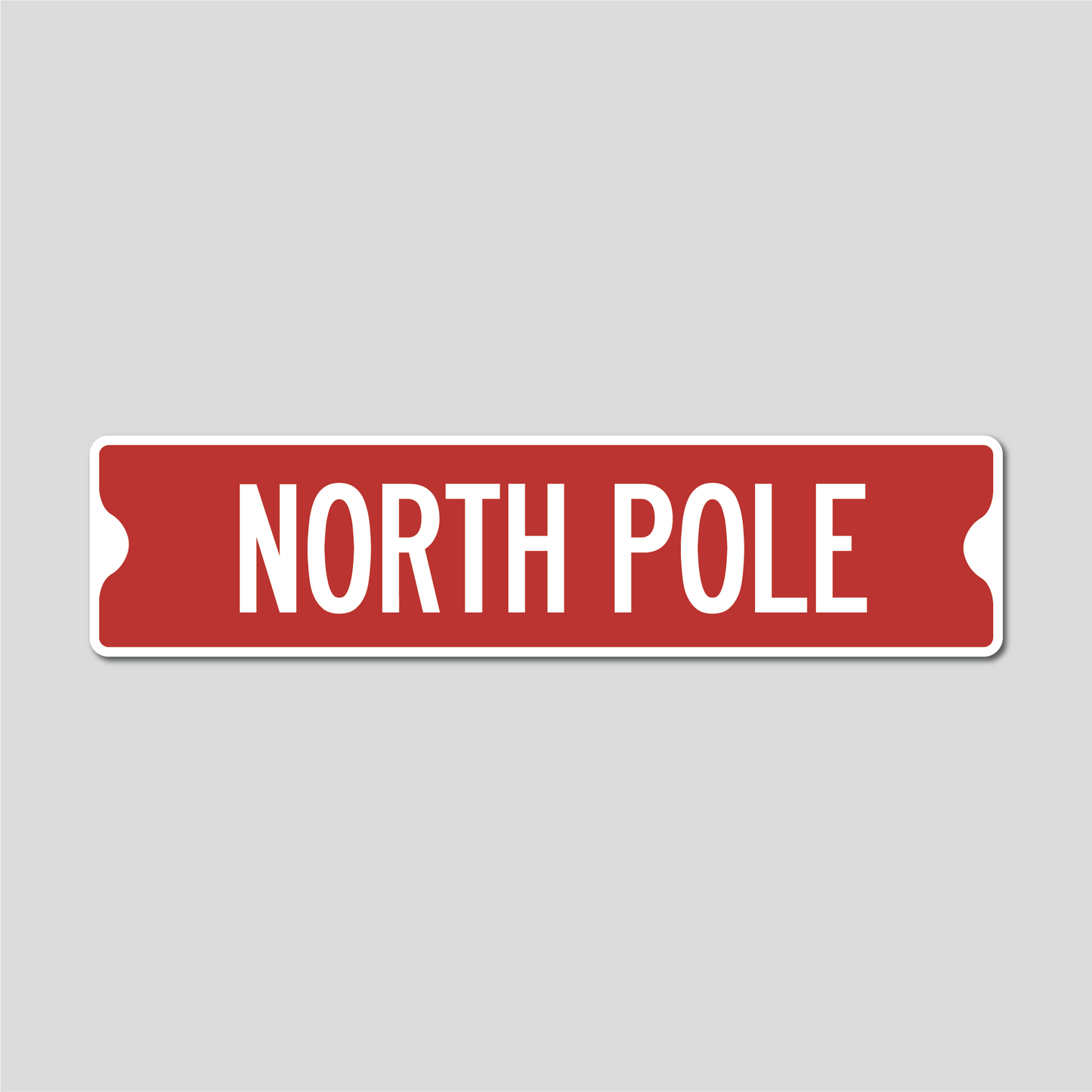 North Pole Christmas Sign