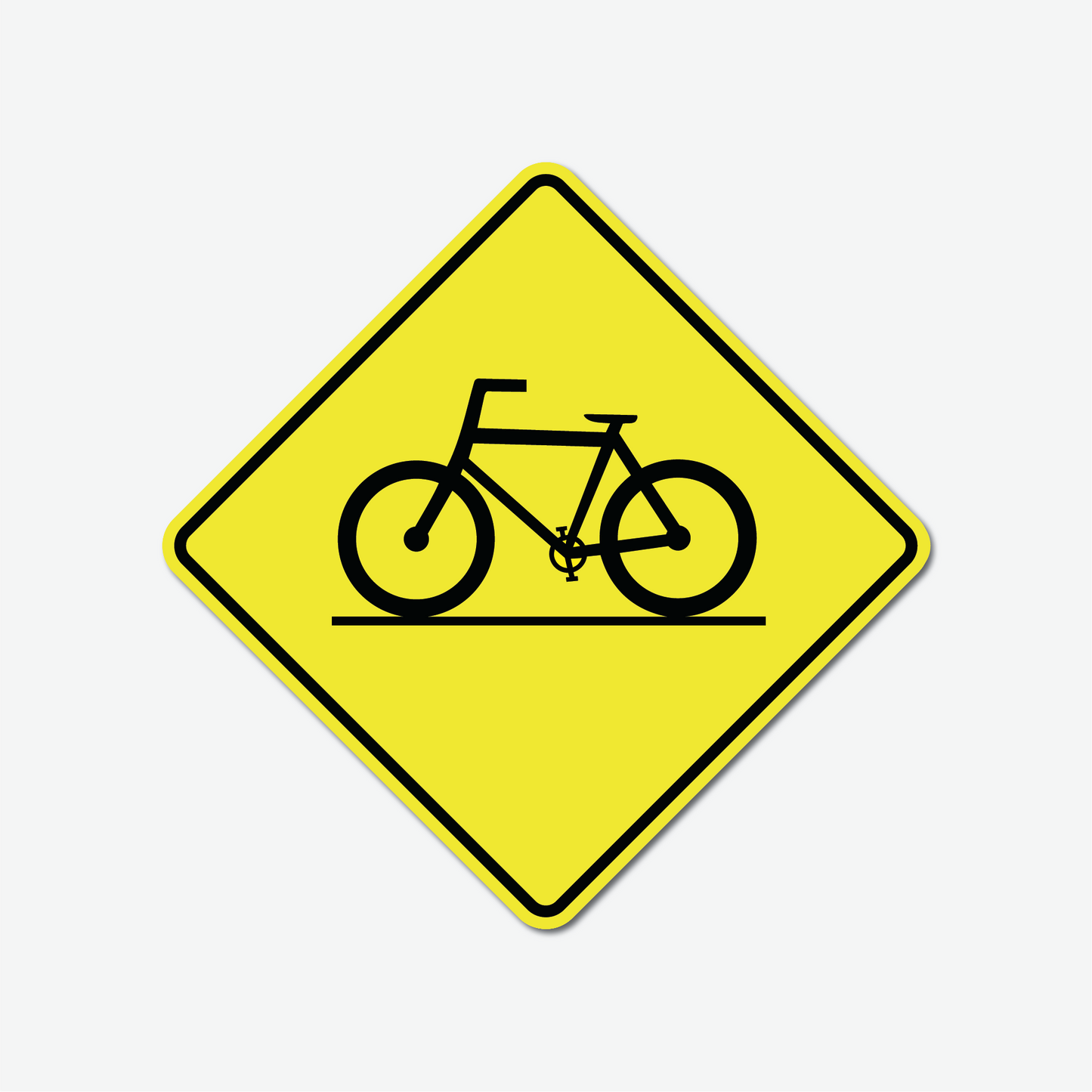 Bicycle Crossing Large Ontario Replica Sign