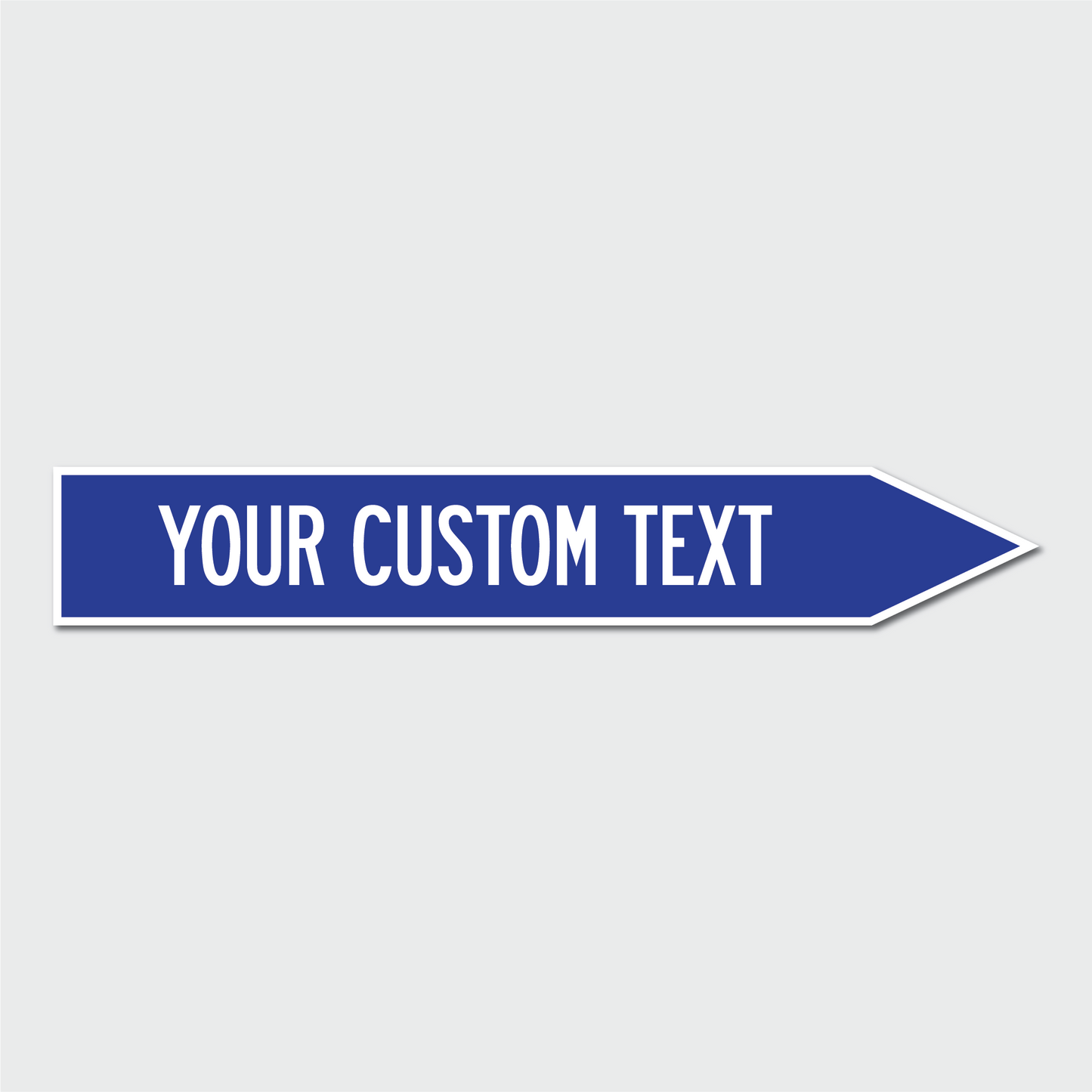 36 x 6" Custom Reflective Metal Arrow Street Sign