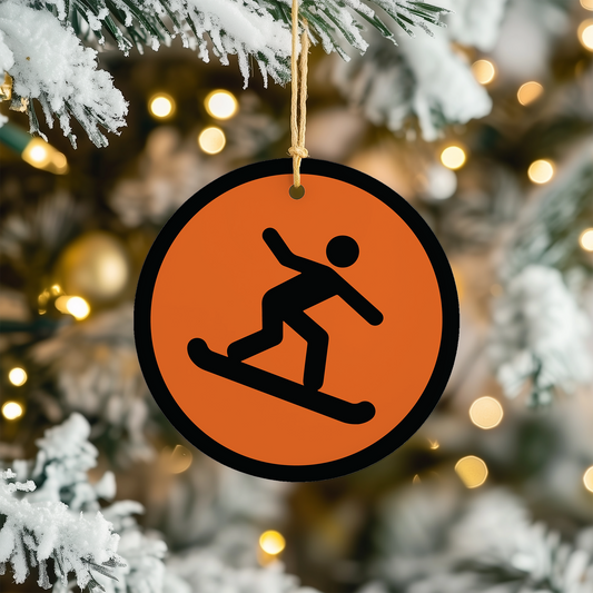 Snowboarder Christmas Tree Ornament