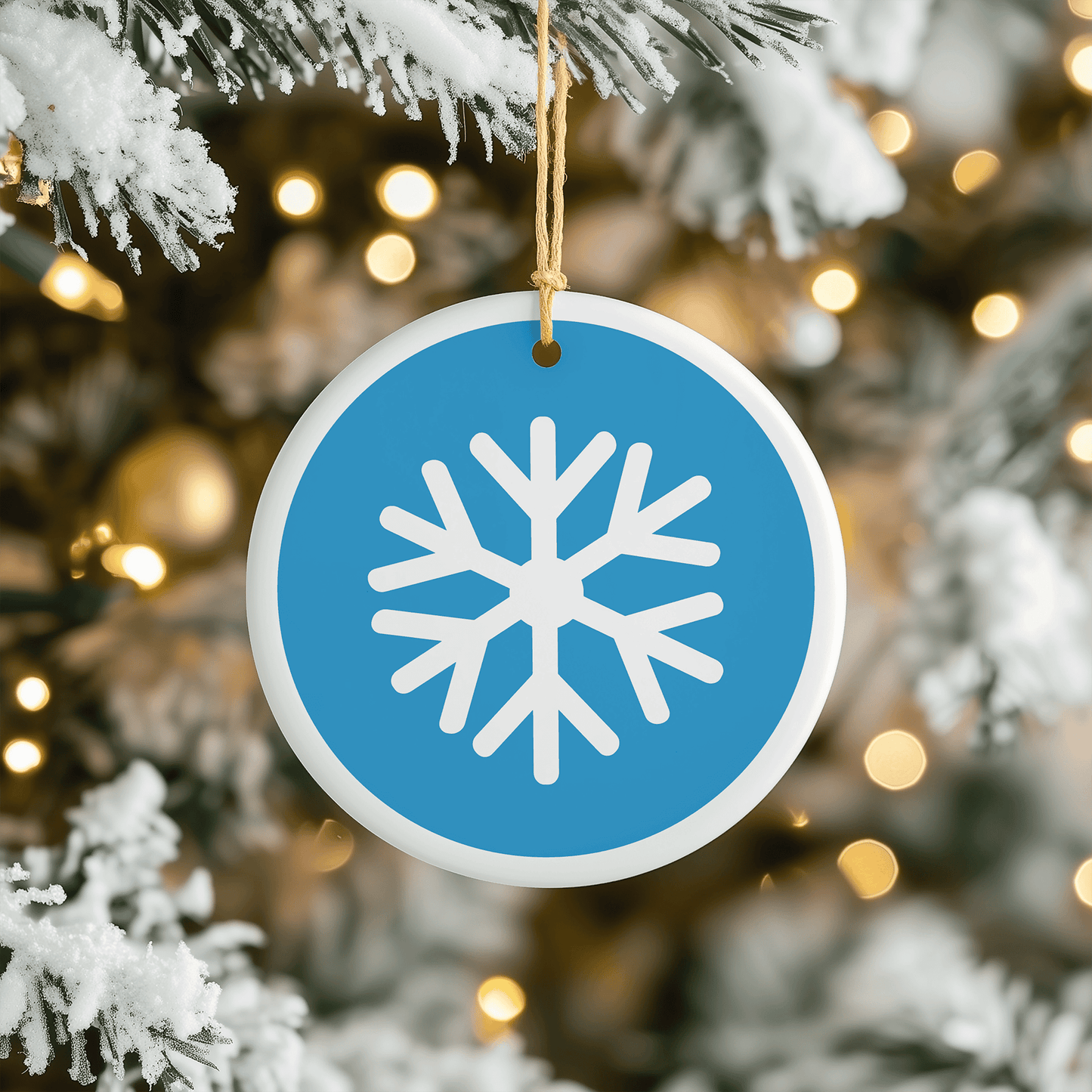 Snowflake Christmas Tree Ornament