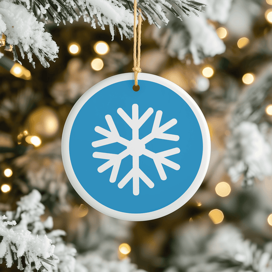 Snowflake Christmas Tree Ornament