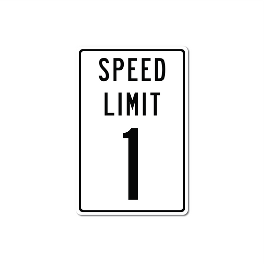 Speed Limit Personalized Metal Street Sign
