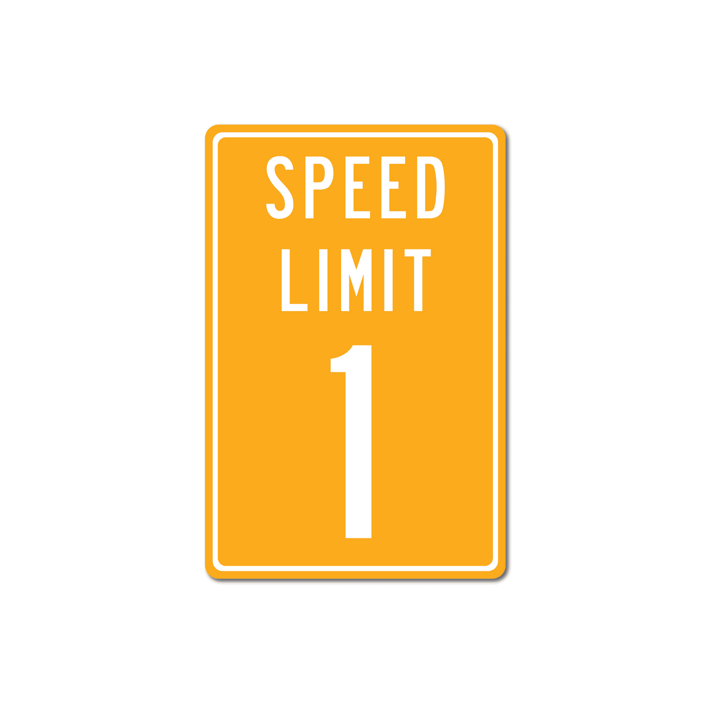 Panneau de signalisation en métal personnalisé avec limitation de vitesse