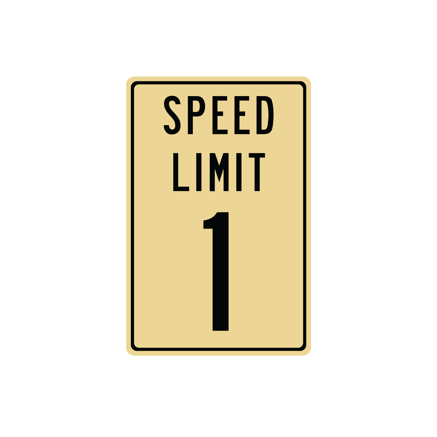 Panneau de signalisation en métal personnalisé avec limitation de vitesse