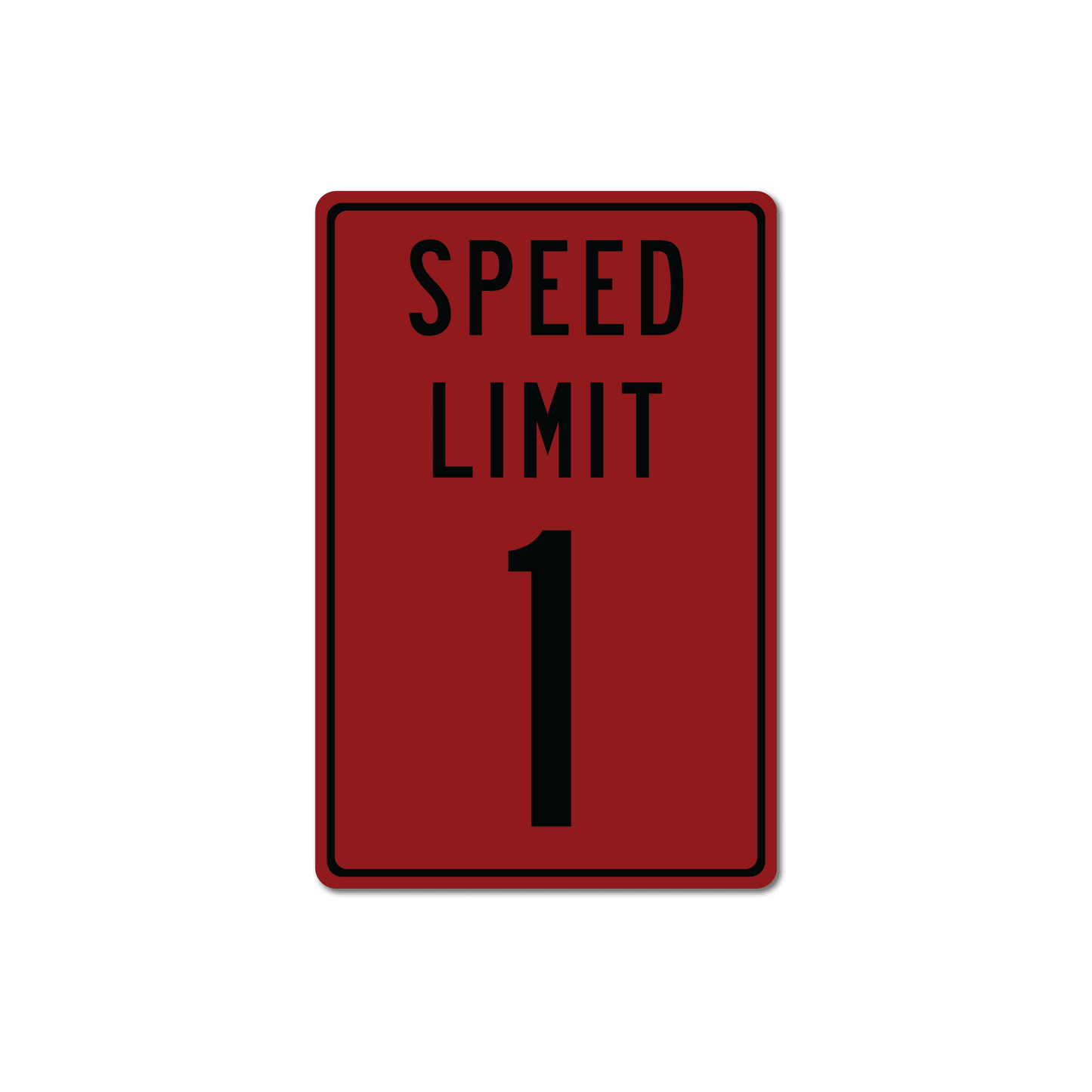 Panneau de signalisation en métal personnalisé avec limitation de vitesse