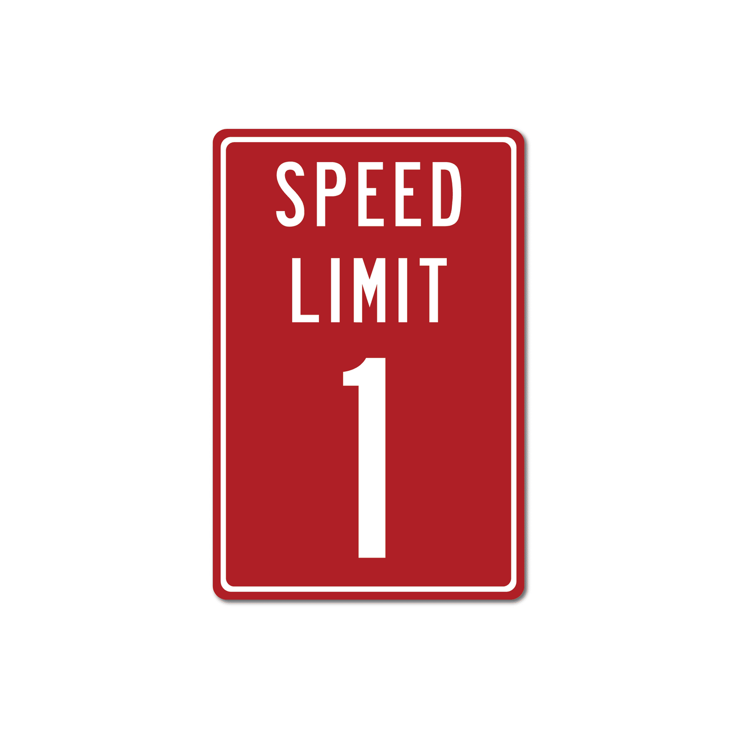 Panneau de signalisation en métal personnalisé avec limitation de vitesse