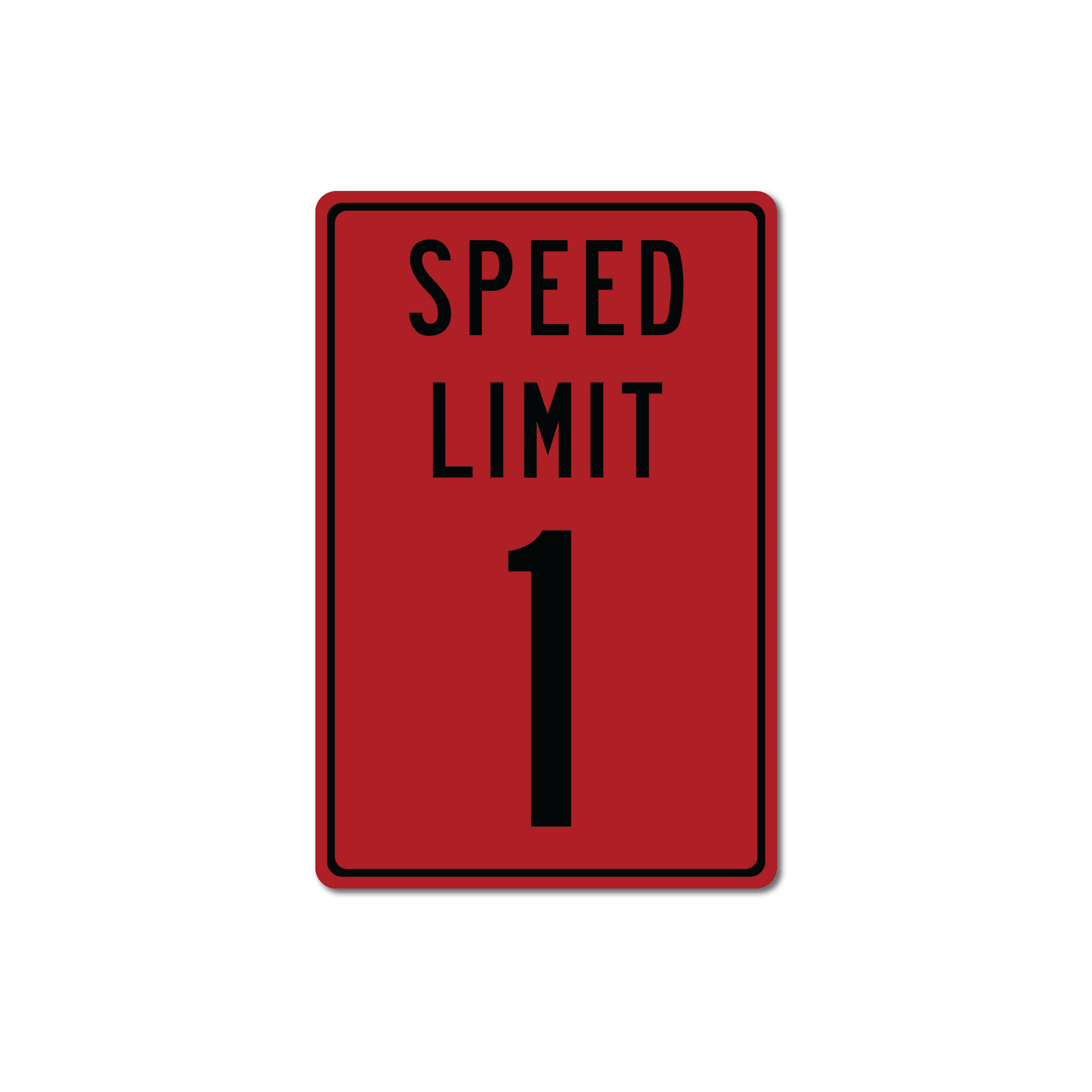 Panneau de signalisation en métal personnalisé avec limitation de vitesse