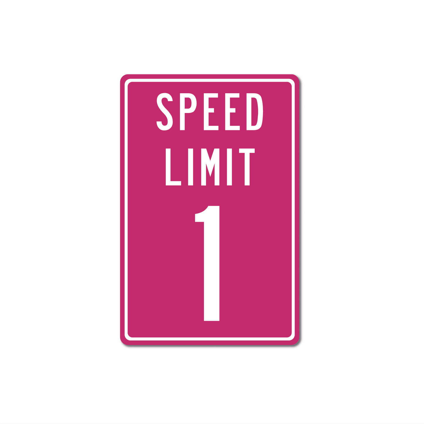 Panneau de signalisation en métal personnalisé avec limitation de vitesse