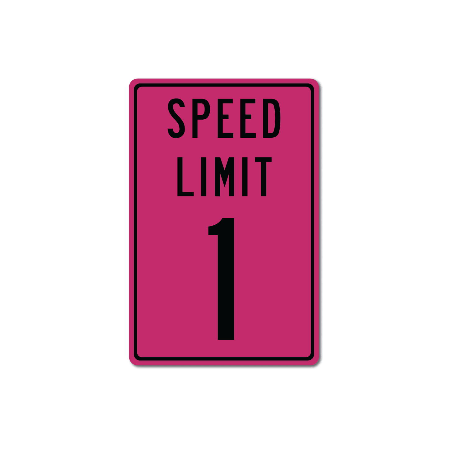 Panneau de signalisation en métal personnalisé avec limitation de vitesse