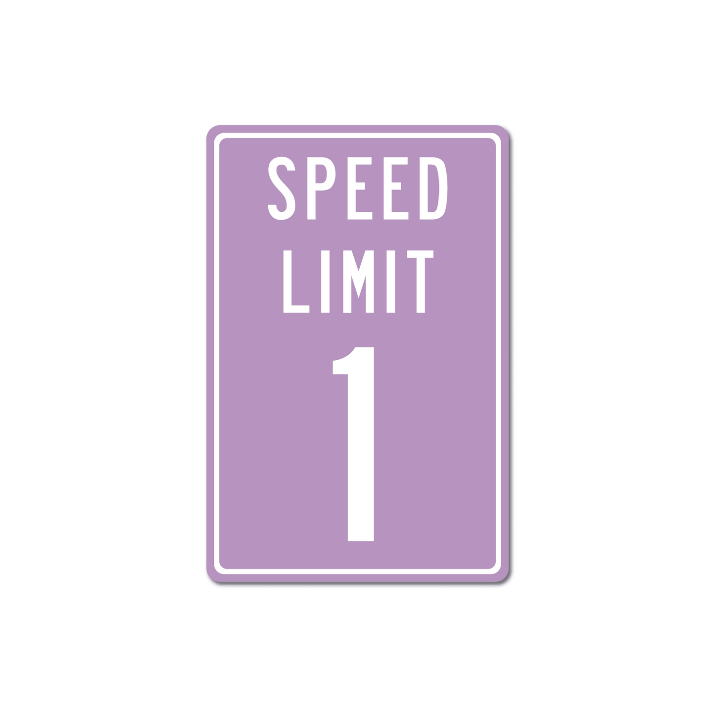 Panneau de signalisation en métal personnalisé avec limitation de vitesse