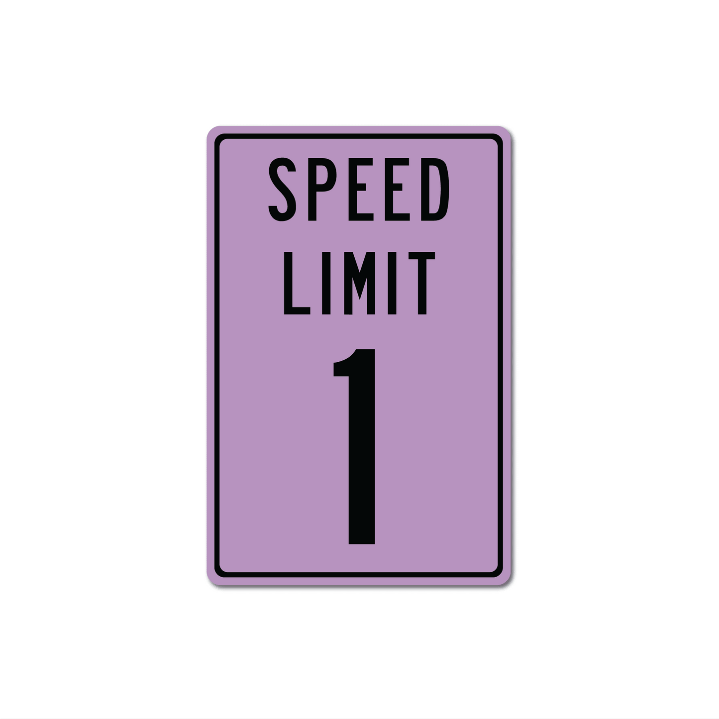 Panneau de signalisation en métal personnalisé avec limitation de vitesse