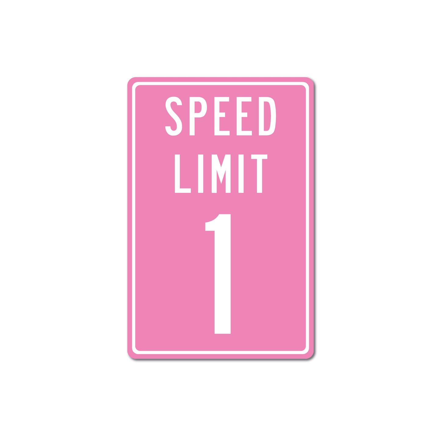 Panneau de signalisation en métal personnalisé avec limitation de vitesse