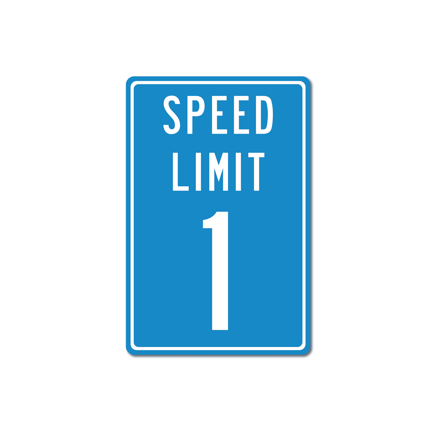 Panneau de signalisation en métal personnalisé avec limitation de vitesse