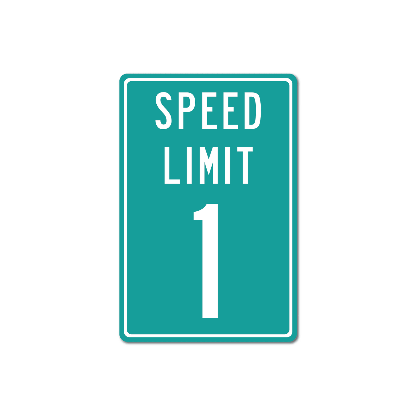 Panneau de signalisation en métal personnalisé avec limitation de vitesse