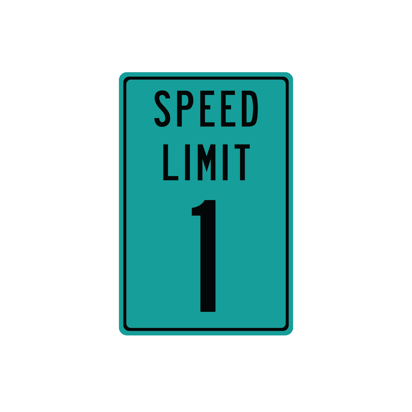 Panneau de signalisation en métal personnalisé avec limitation de vitesse