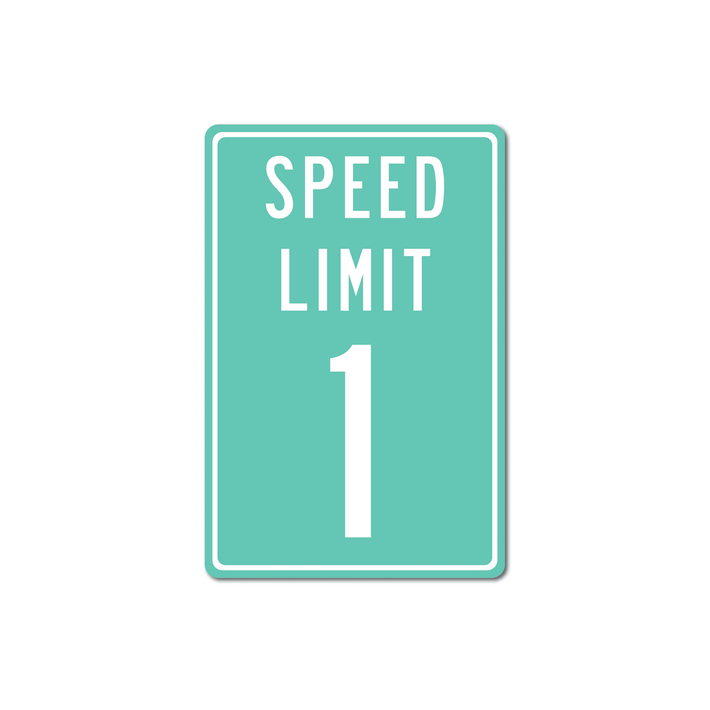 Panneau de signalisation en métal personnalisé avec limitation de vitesse