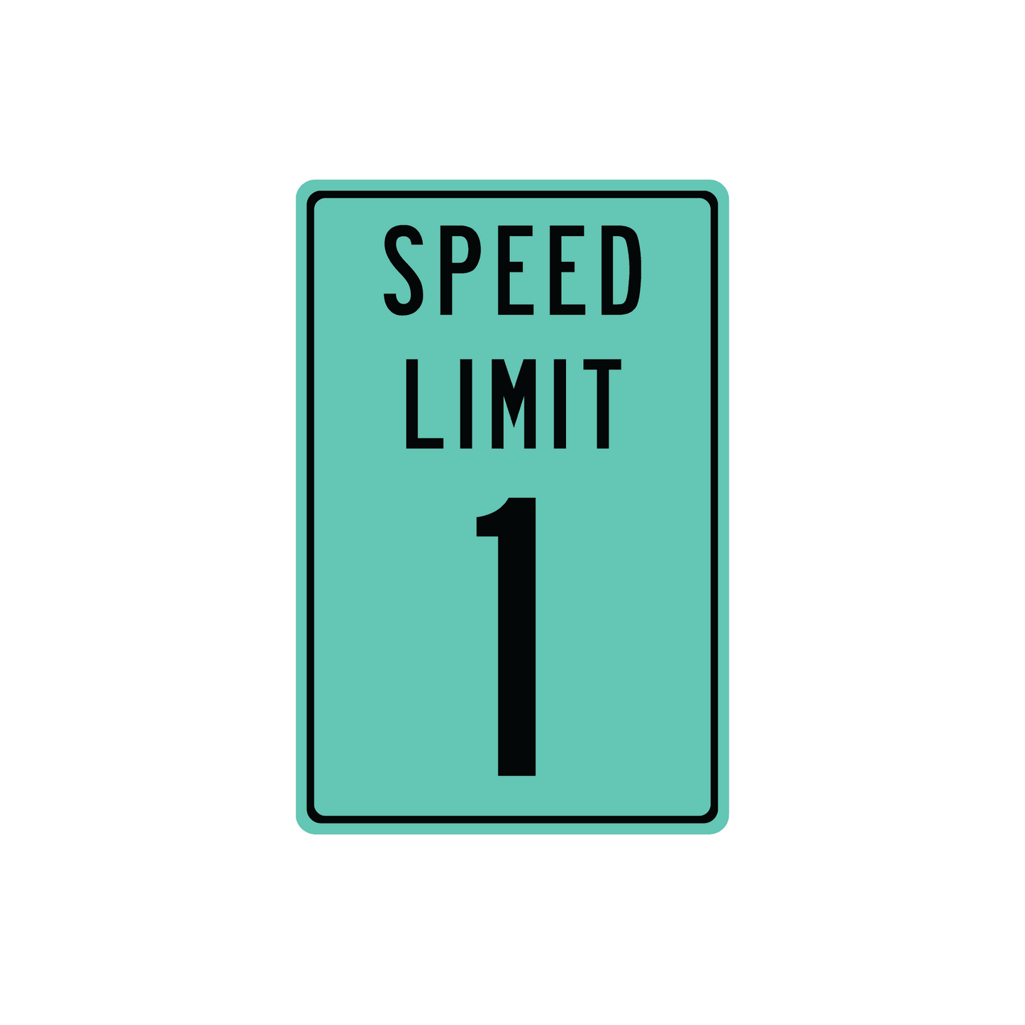 Panneau de signalisation en métal personnalisé avec limitation de vitesse