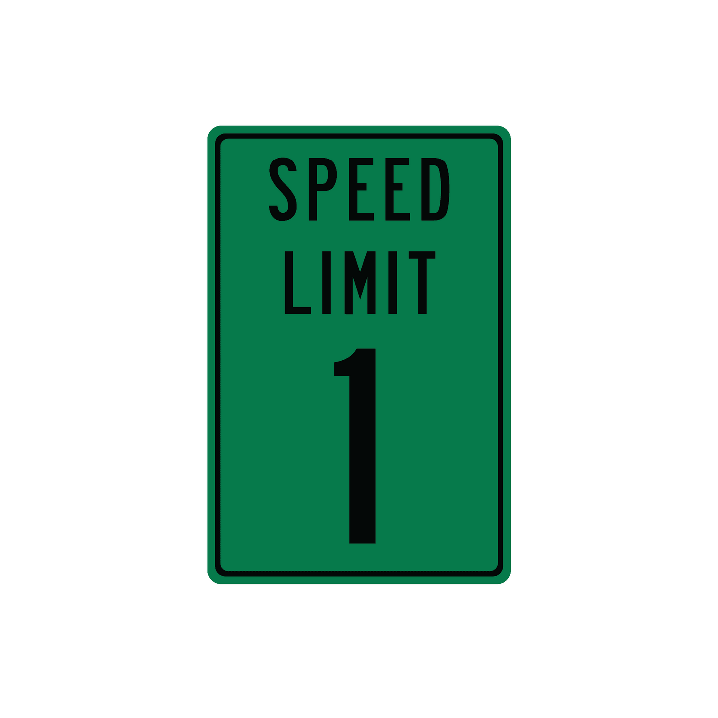 Panneau de signalisation en métal personnalisé avec limitation de vitesse