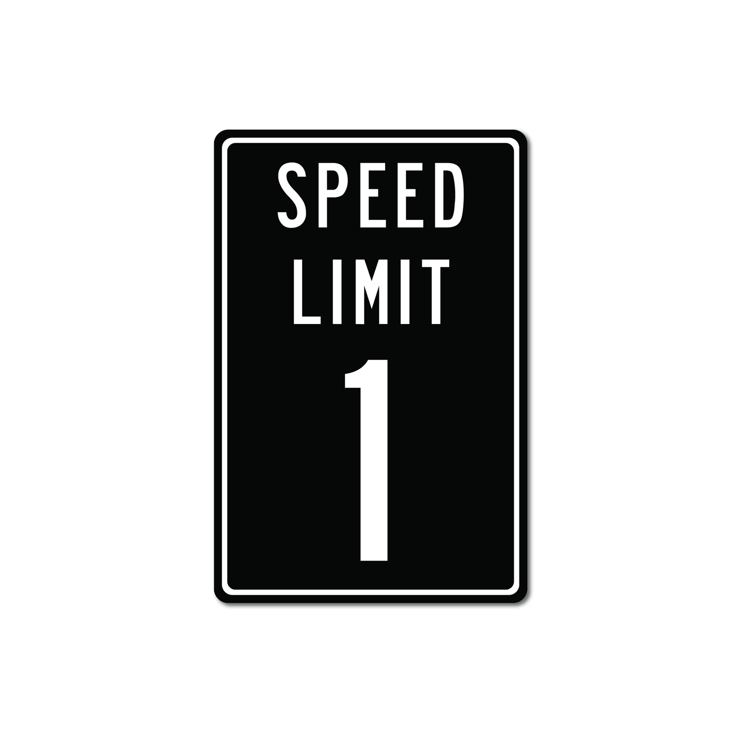 Panneau de signalisation en métal personnalisé avec limitation de vitesse