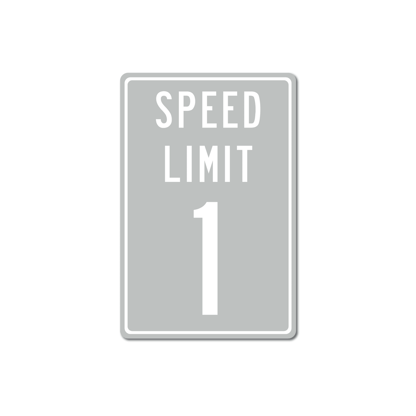 Panneau de signalisation en métal personnalisé avec limitation de vitesse