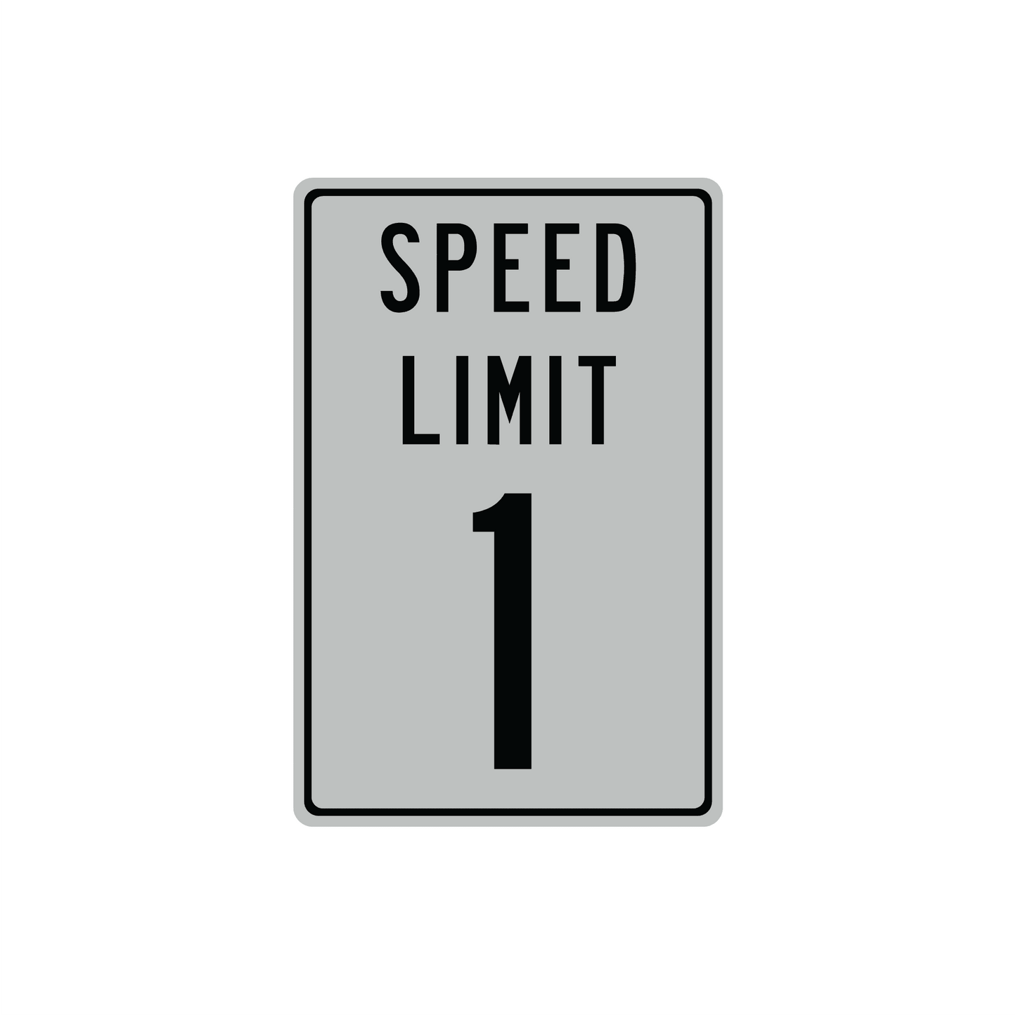 Panneau de signalisation en métal personnalisé avec limitation de vitesse