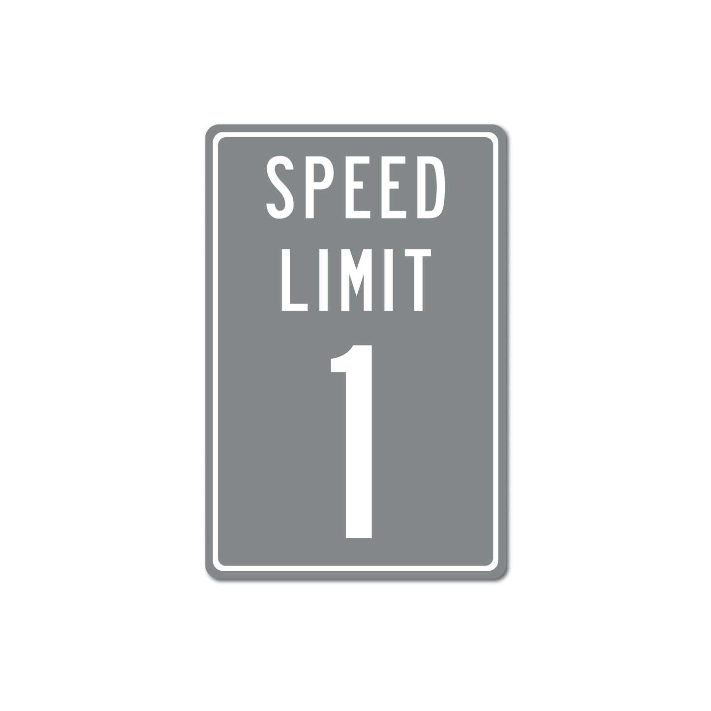 Panneau de signalisation en métal personnalisé avec limitation de vitesse