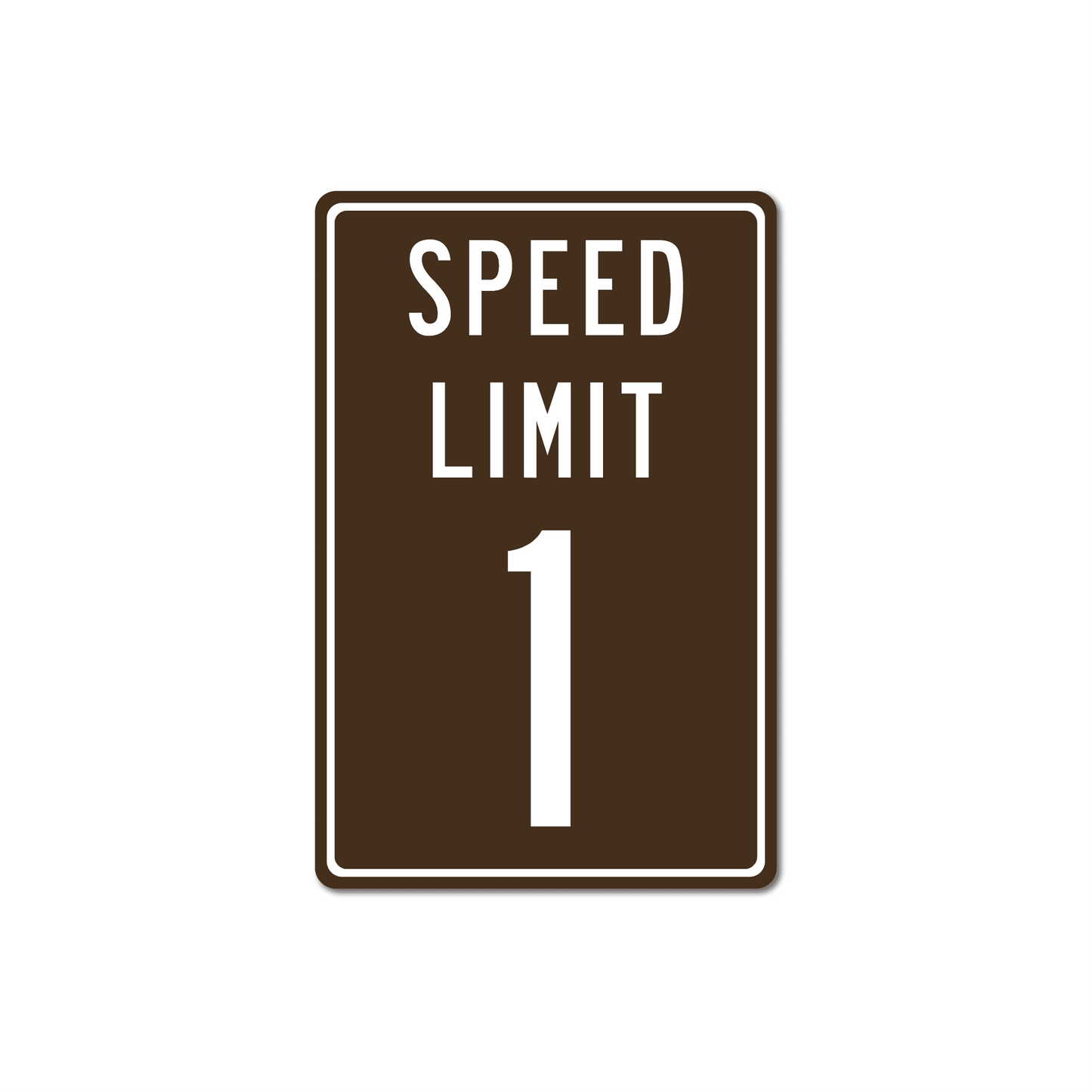 Panneau de signalisation en métal personnalisé avec limitation de vitesse