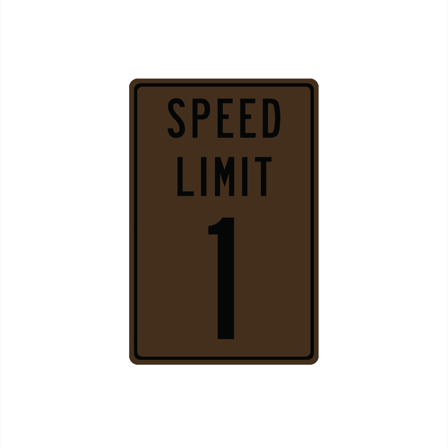 Panneau de signalisation en métal personnalisé avec limitation de vitesse