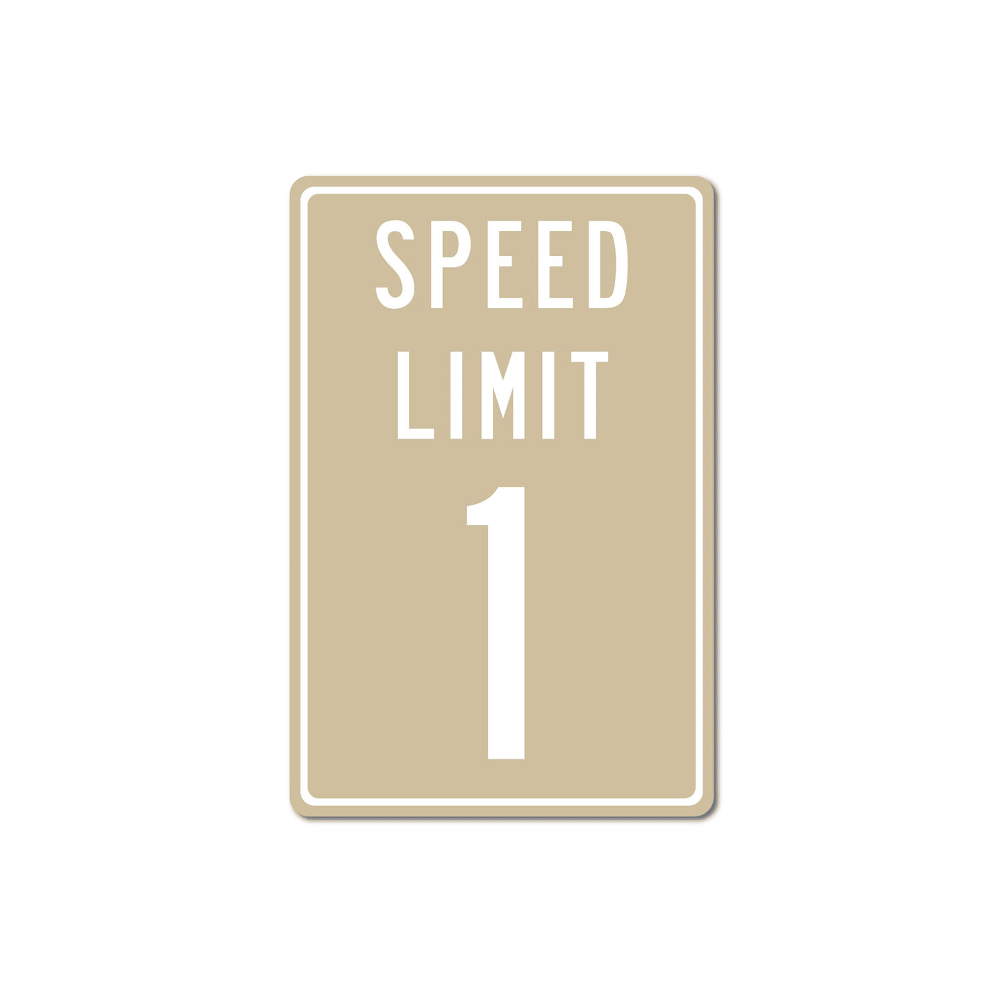 Panneau de signalisation en métal personnalisé avec limitation de vitesse