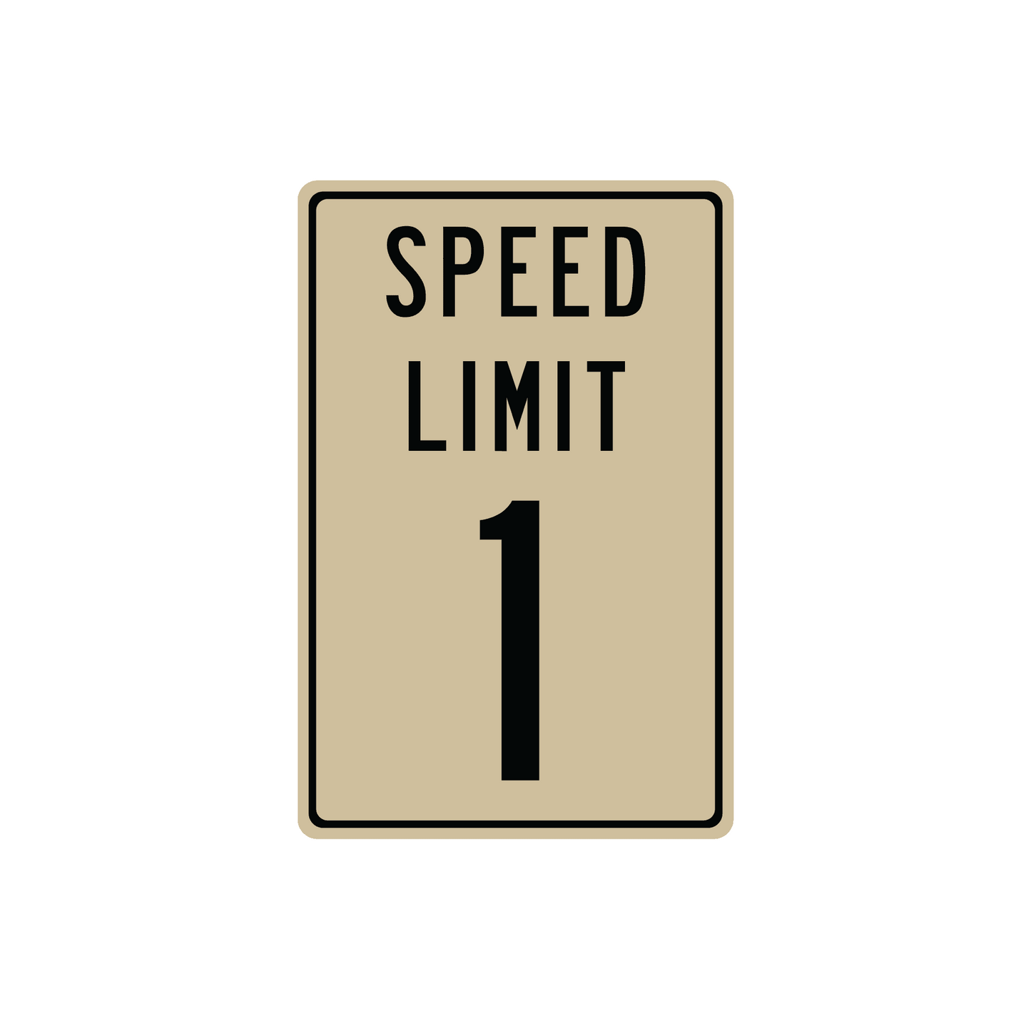 Panneau de signalisation en métal personnalisé avec limitation de vitesse