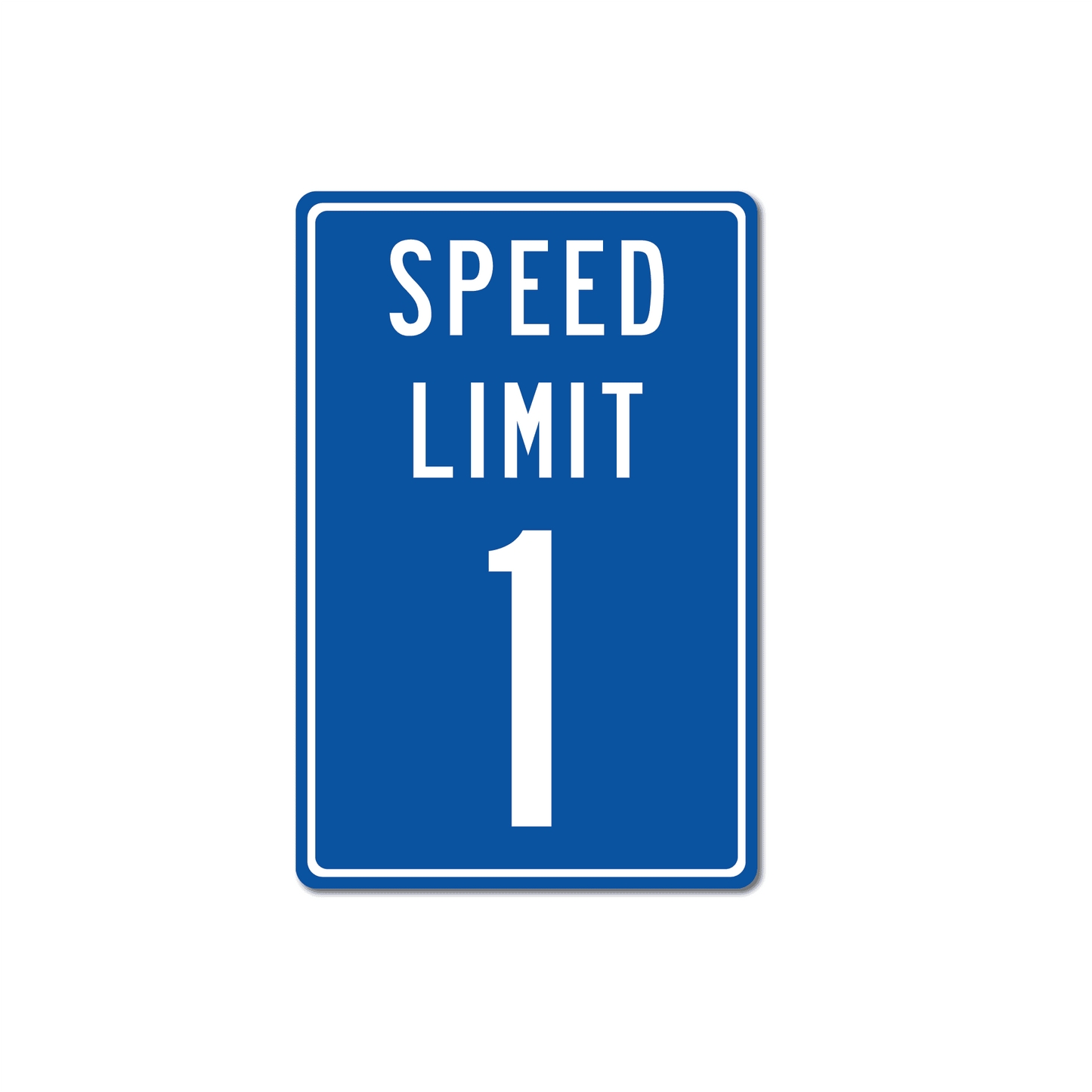 Panneau de signalisation en métal personnalisé avec limitation de vitesse