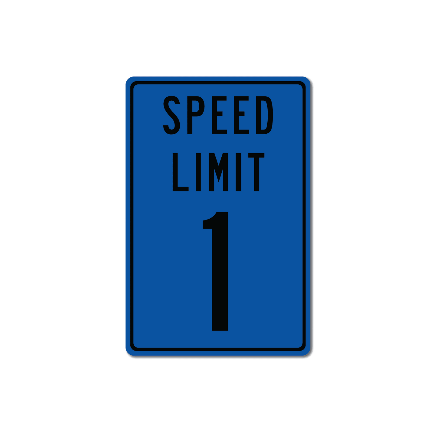 Panneau de signalisation en métal personnalisé avec limitation de vitesse