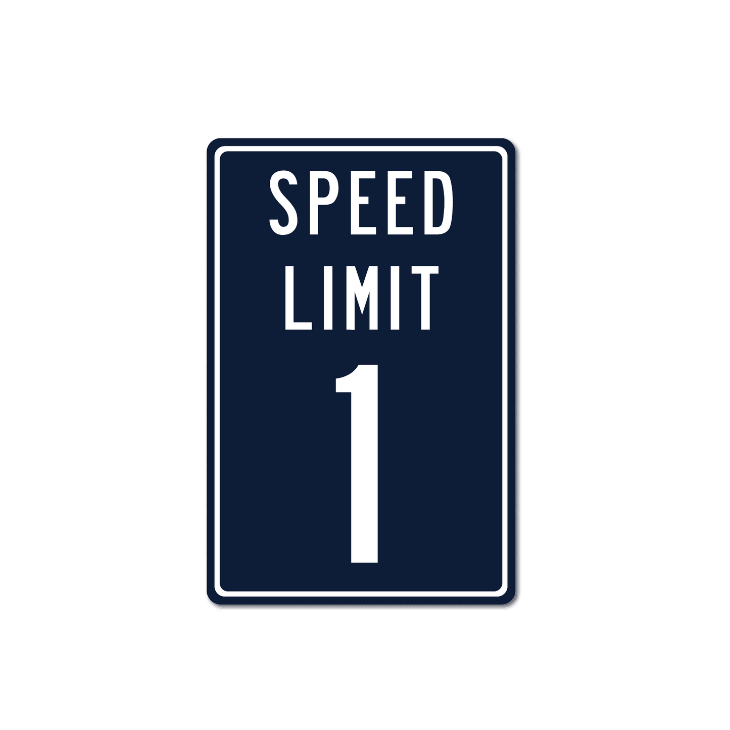 Panneau de signalisation en métal personnalisé avec limitation de vitesse