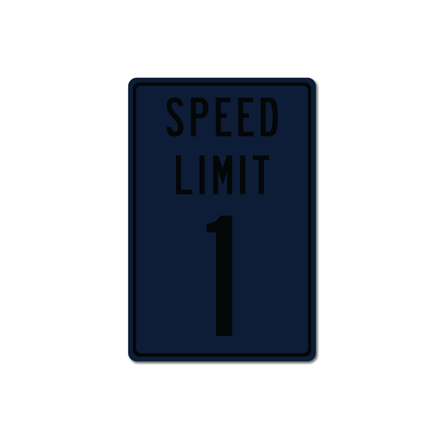 Panneau de signalisation en métal personnalisé avec limitation de vitesse